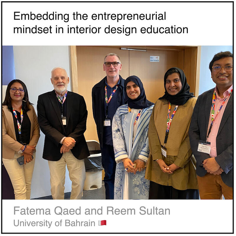 Read or download the PDF with the title "Embedding the entrepreneurial mindset in interior design education" written by Fatema Qaed and Reem Sultan from University of Bahrain in Bahrain.
