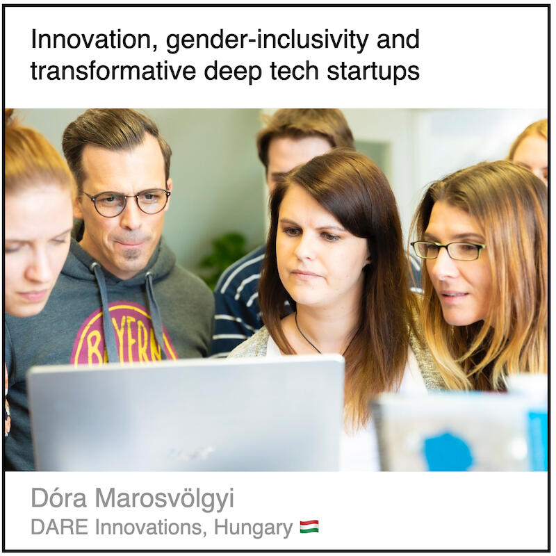 Express 8(2) Dóra Marosvölgyi Read or download the PDF with the title "Innovation, gender-inclusivity and transformative deep tech startups" written by Dóra Marosvölgyi from DARE Innovations in Hungary.