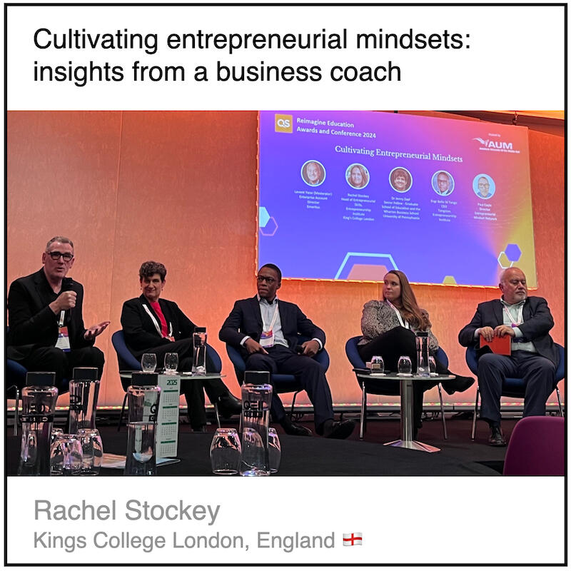Read or download the PDF with the title "Cultivating entrepreneurial mindsets: insights from a business coach" written by Rachel Stockey from the Kings College London in England.